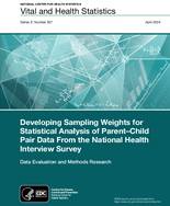 Developing Sampling Weights for Statistical Analysis of ParentChild Pair Data From the National Health Interview Survey