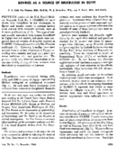 Bovines as a source of brucellosis in Egypt