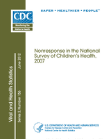 Nonresponse in the National Survey of Childrens Health 2007