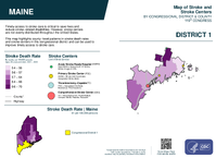 ME Congressional District 01 Stroke and Stroke Centers Map 119th Congress
