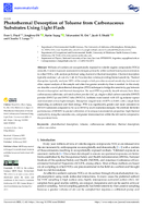 Photothermal Desorption of Toluene from Carbonaceous Substrates Using Light Flash
