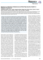 Exposure to Hazardous Substances and Male Reproductive Health A Research Framework