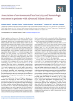 Association of Environmental Lead Toxicity and Hematologic Outcomes in Patients with Advanced Kidney Disease