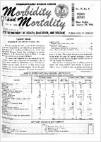 Morbidity and Mortality Weekly Report Vol 15 No 4 week ending January 29 1966