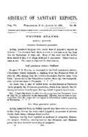 Abstract of sanitary reports  v VI no 33 August 14 1891