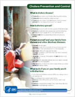 Cholera prevention and control
