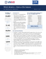 West Africa  Ebola Outbreak Fact Sheet 20 Fiscal Year FY 2015