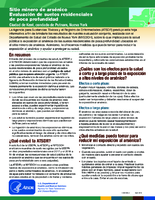 Sitio minero de arsenico  evaluacion de suelos residenciales de poca profundidad ciudad de Kent condado de Putnam Nueva York