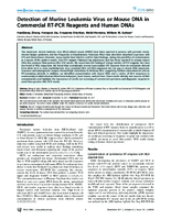 Detection of Murine Leukemia Virus or Mouse DNA in Commercial RTPCR Reagents and Human DNAs