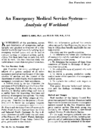 An Emergency Medical Service SystemAnalysis Of Workload