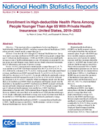 Enrollment in Highdeductible Health Plans Among People Younger Than Age 65 With Private Health Insurance United States 20192023