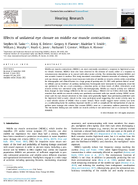 Effects of Unilateral Eye Closure on Middle Ear Muscle Contractions