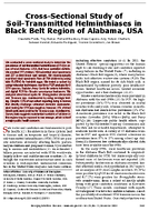 CrossSectional Study of SoilTransmitted Helminthiases in Black Belt Region of Alabama USA
