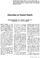 Education in mental health