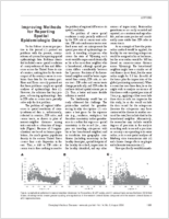 Improving Methods for Reporting Spatial Epidemiologic Data