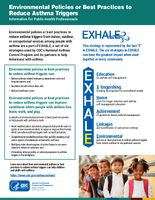 Environmental Policies or Best Practices to Reduce Asthma Triggers Information for Public Health Professionals