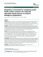 Integrating a framework for conducting public health systems research into statewide operationsbased exercises to improve emergency preparedness