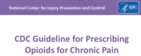 CDC guideline for prescribing opioids for chronic pain overview for Web