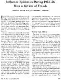 Influenza epidemics during 195156 with a review of trends