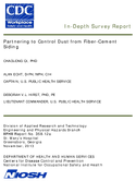 InDepth Survey Report Partnering to Control Dust from FiberCement Siding St Marys Hospital Greensboro Georgia