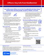 Officers Stay Safe from Needlesticks