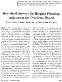 Household surveys for hospital planning adjustment for decedents missed