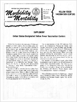 Morbidity and Mortality Weekly Report Special Supplement to Vol 20 No 9 week ending March 6 1971