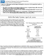 H1N1 Flu Daily Update April 28 2009