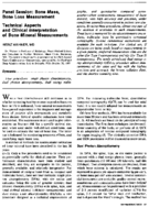 Technical aspects and clinical interpretation of bone mineral measurements