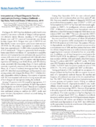 Notes From the Field Interpretation of Rapid Diagnostic Tests for Leptospirosis During a Dengue Outbreak  Yap State Federated States of Micronesia 2019