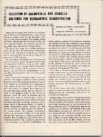 Selection of salmonella and shigella cultures for serological classification