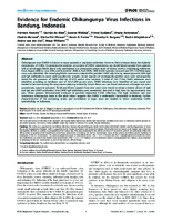 Evidence for Endemic Chikungunya Virus Infections in Bandung Indonesia