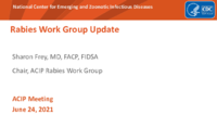 Rabies Work Group update