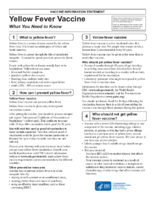 Yellow fever vaccine  what you need to know
