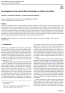 Investigation of Gas and Airflow Distribution in a Block Cave Mine