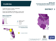FL Congressional District 03 Stroke and Federally Qualified Health Centers Map 118th Congress