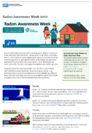 Radon Awareness Week