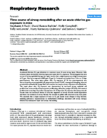 Time course of airway remodelling after an acute chlorine gas exposure in mice