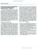 Changes in the Presentation of Infectious Disease Data in the National Notifiable Diseases Surveillance System  January 2015