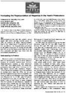 Increasing The Representation Of Hispanics In The Health Professions