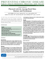 Physical Activity Among Rural Men Barriers and Preferences
