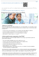 Preguntas frecuentes sobre las PFAS