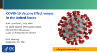 COVID19 vaccine effectiveness in the United States