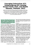 Emerging Enterovirus A71 Subgenogroup B5 Causing Severe Hand Foot and Mouth Disease Vietnam 2023