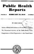 Public Health Reports  v 55 no 8  cover