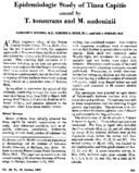 Epidemiologic Study Of Tinea Capitis Caused By T Tonsurans And M Audouinii