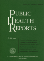 Public Health Reports  v 76 no 8 August 1961  cover