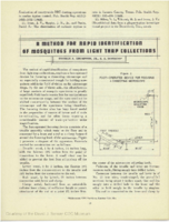 A Method for rapid identification of mosquitoes from light trap collections