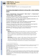 Assessing heatadaptive behaviors among older urbandwelling adults
