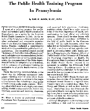 The Public Health Training Program In Pennsylvania